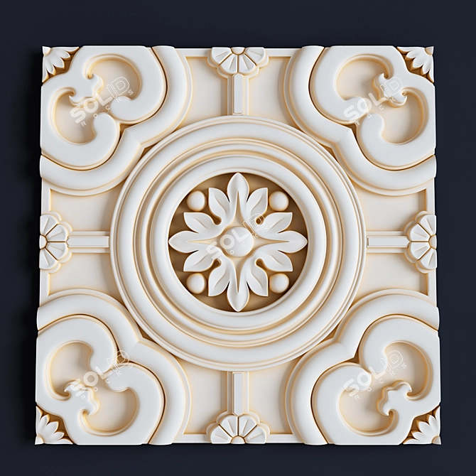 Classic Wall Panel 3D model image 1