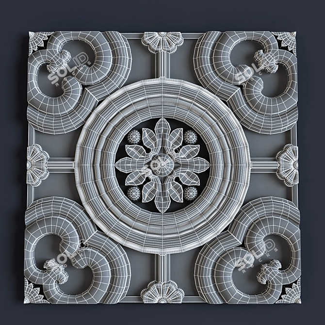 Classic Wall Panel 3D model image 3