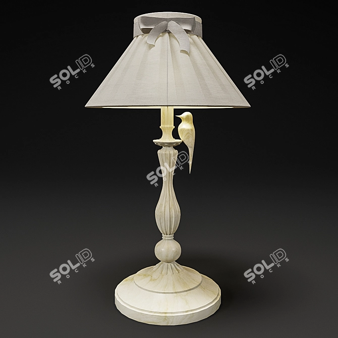 Elegant Corona Table Lamp 3D model image 1