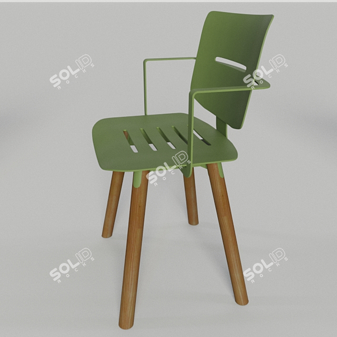 Coco by OASIQ: Modern Aluminum Chair 3D model image 3