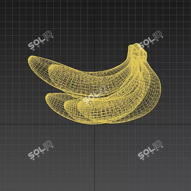 Realistic Banana 3D Model 3D model image 3