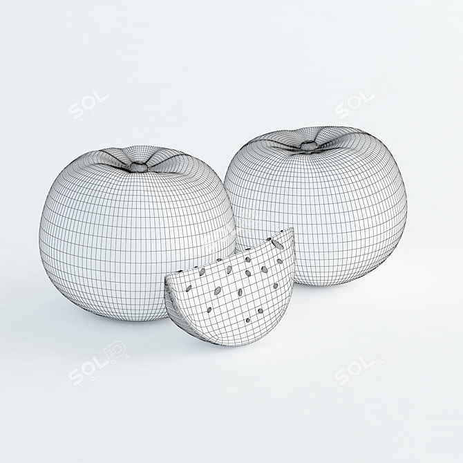 Realistic Mandarine Fruit 3D Model 3D model image 2