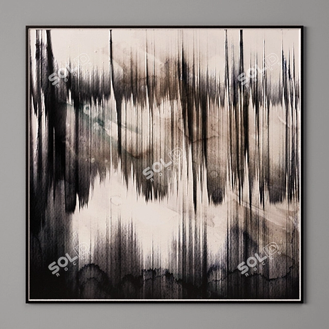 Modern Art Collection - Set of 10 Paintings 3D model image 2