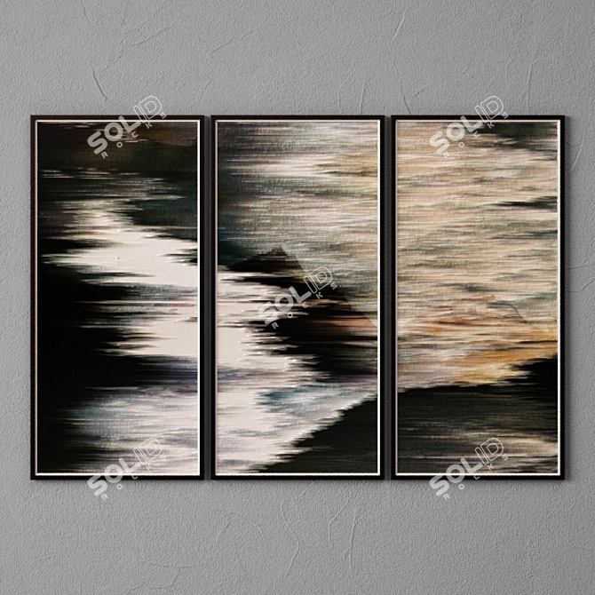 Modern Art Collection - Set of 10 Paintings 3D model image 3