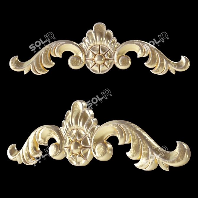 Elegant Gaudi Decor Ornament: GAUDIDECOR_AW6004L 3D model image 1