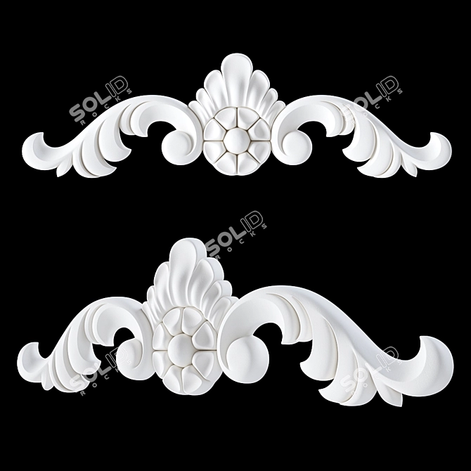 Elegant Gaudi Decor Ornament: GAUDIDECOR_AW6004L 3D model image 2