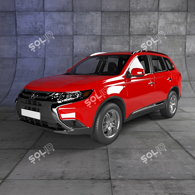 Mitsubishi Outlander: Powerful and Versatile 3D model image 1