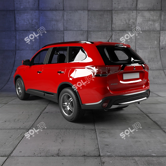 Mitsubishi Outlander: Powerful and Versatile 3D model image 2