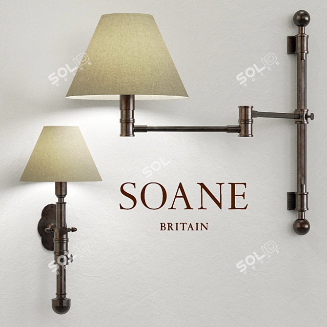 Elegant Excellence: The Oxford Club 3D model image 1