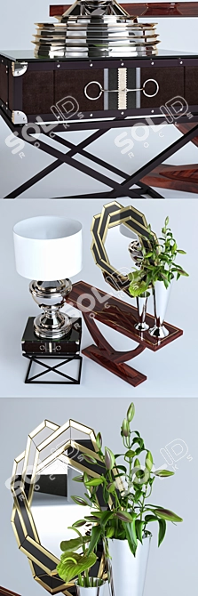 Elegant Eichholtz Furniture Set 3D model image 2