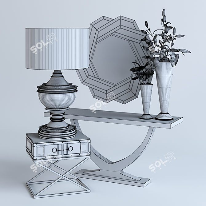 Elegant Eichholtz Furniture Set 3D model image 3