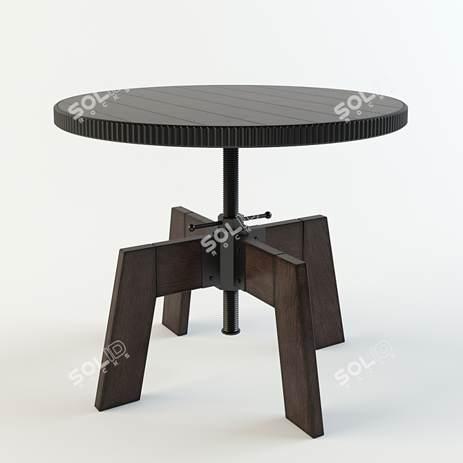 Modern High-low Side Table by Hammary 3D model image 1