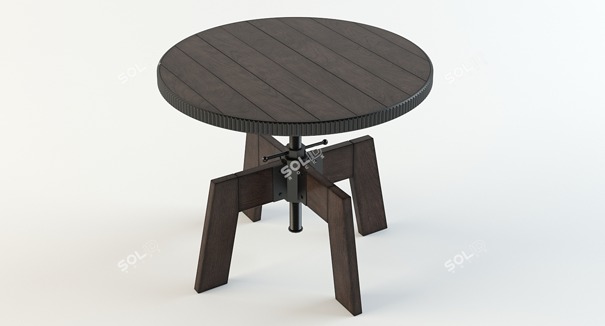 Modern High-low Side Table by Hammary 3D model image 2