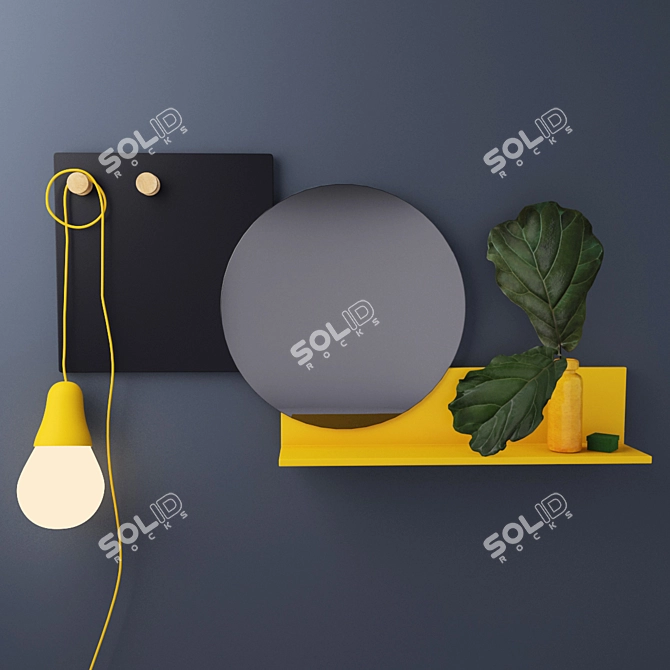 Piers Bonaldo Mirror: Elegant and Versatile 3D model image 1