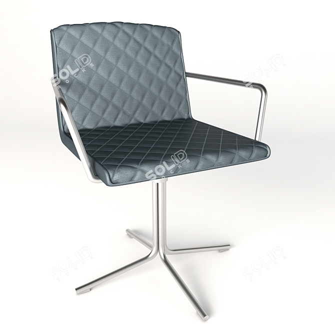 Sleek Rotating Chair Aline 3D model image 1