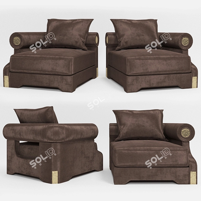 Loveluxe by Longhi Chair Set 3D model image 1