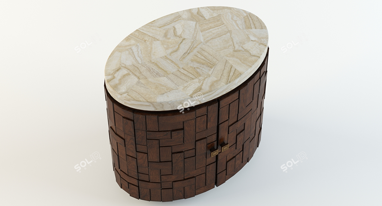 BANYAN OVAL: Timeless Elegance and Functionality 3D model image 2