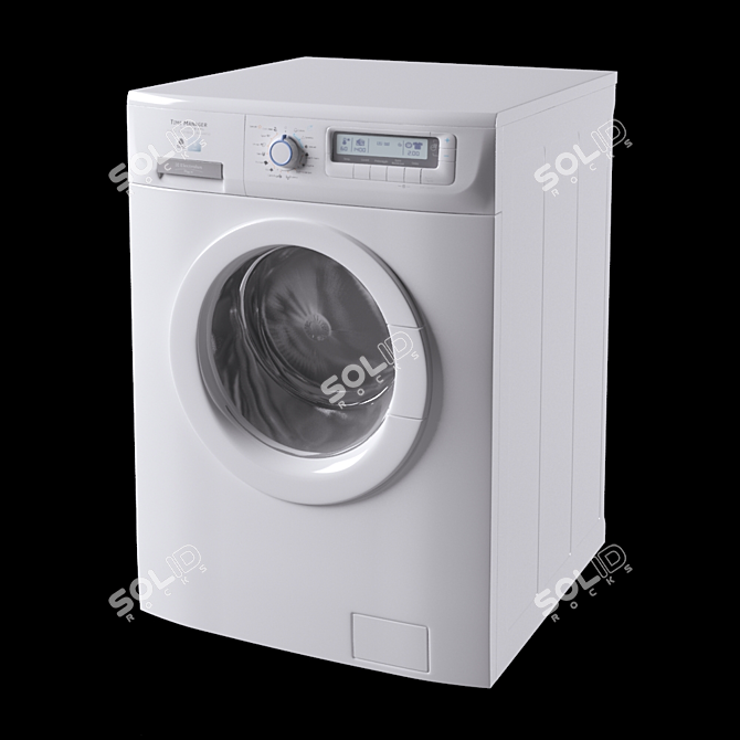 REX Electrolux Laundry: Powerful Machines for Your Laundry Needs 3D model image 2