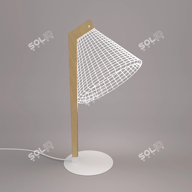 BULBING Desk Lamp: Sleek Illumination by Cheha 3D model image 1