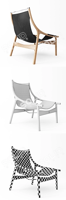 Mira Armchair: Timeless Elegance 3D model image 3