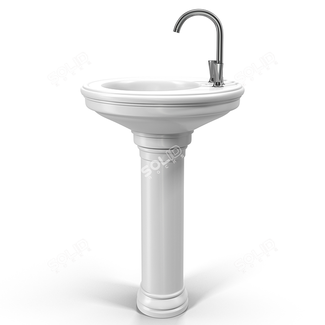 Modern Villeroy&Boch Amadea Sink 3D model image 3