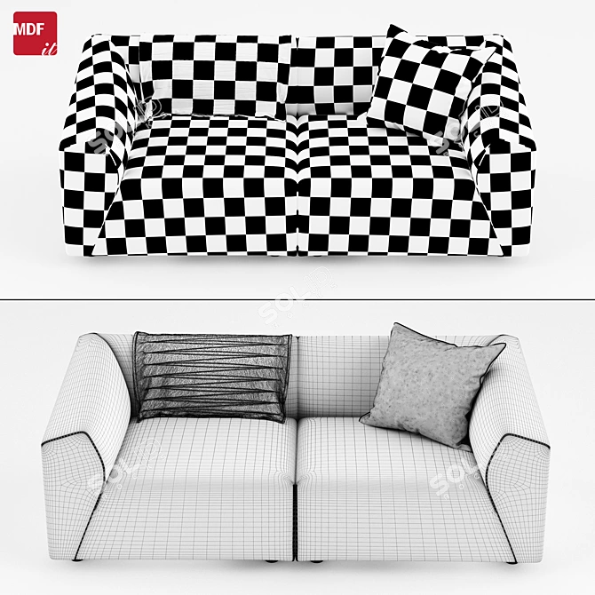 Modular Elegance: Thea Sofa 3D model image 2