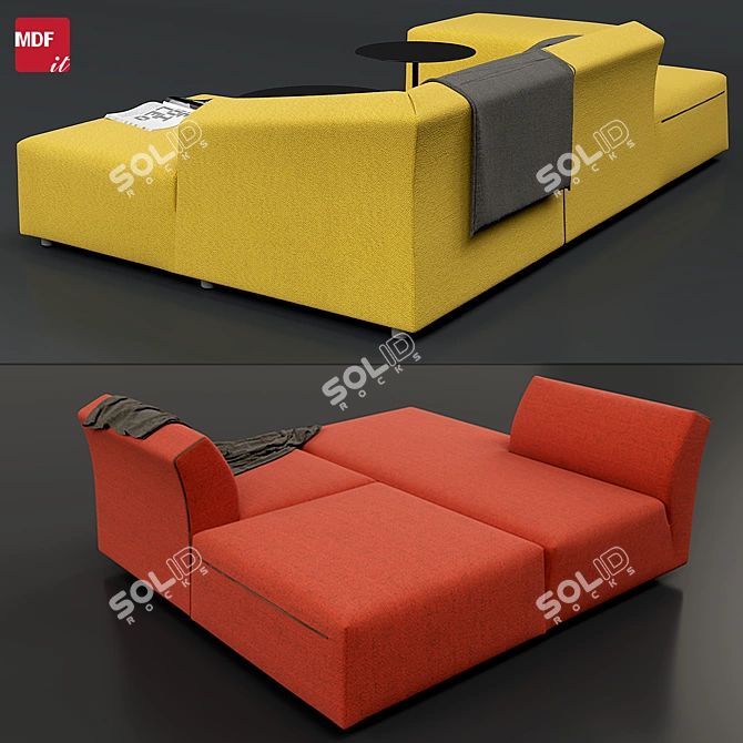 Modular Sofa Set "Thea" by MDF Italia 3D model image 2