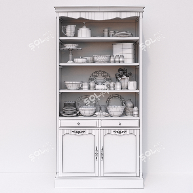 Leontina Cupboard: Elegant and Efficient 3D model image 3