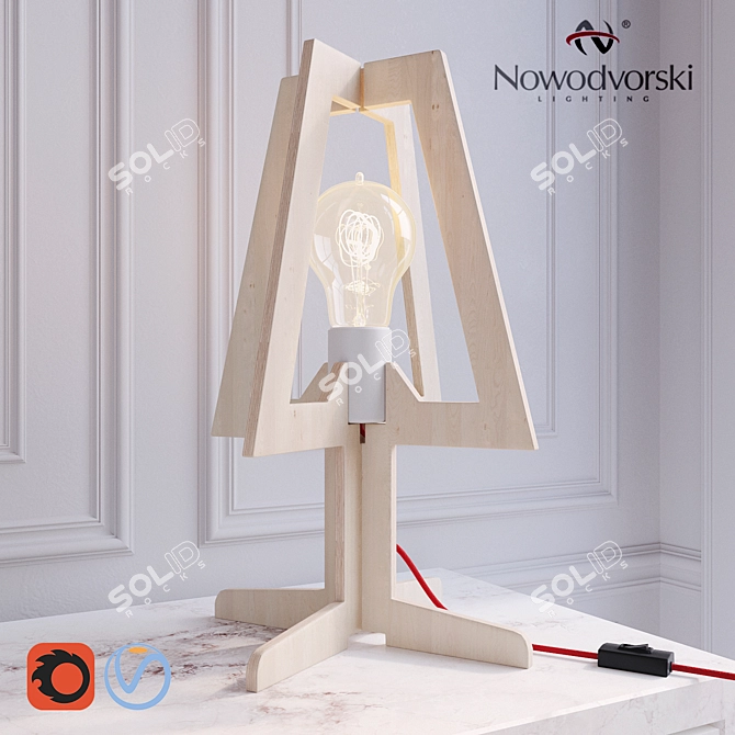 Nowodvorski Across S - Stylish Table Lamp 3D model image 1