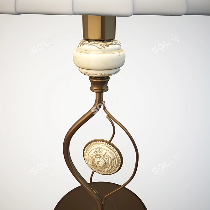 Intaglio Table Lamp: Elegant Italian Design 3D model image 2