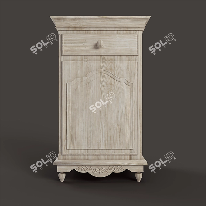 COUNTRY CORNER Romance Bedside Table 3D model image 1