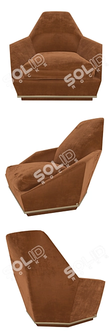 Luxury Aoyama X 655 Chair 3D model image 2