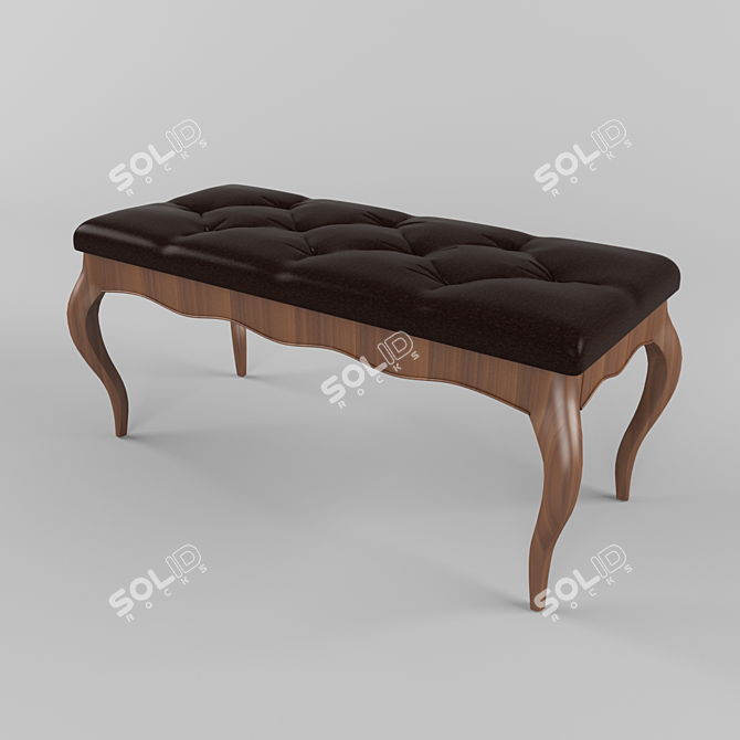 Elegant Bedroom Stools 3D model image 3