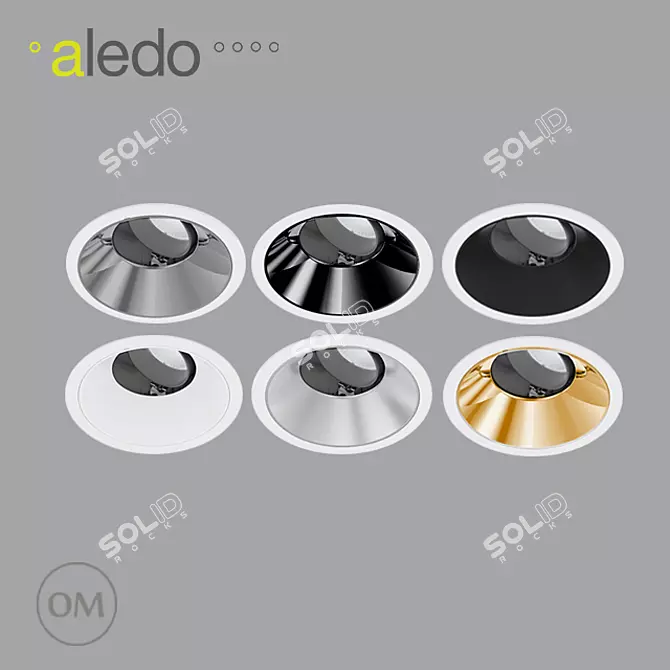 Aledo Skill SRA 68: Professional Round Swivel Luminaire 3D model image 3