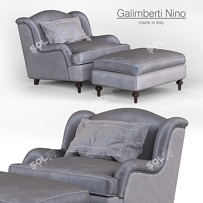 Elegant Galimberti Nino Chair 3D model image 1