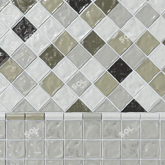 Charming Provencal Tiles by Cevica 3D model image 2