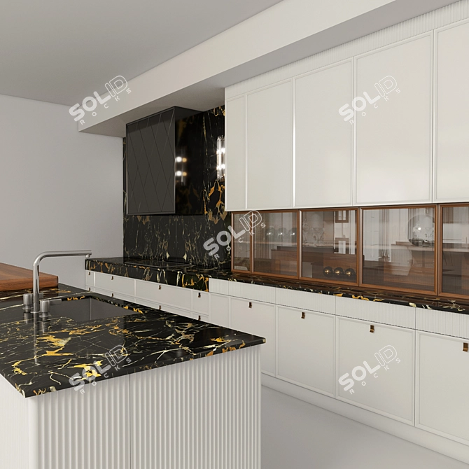 CASTAGNA DECO: Elegant Italian Kitchen 3D model image 2