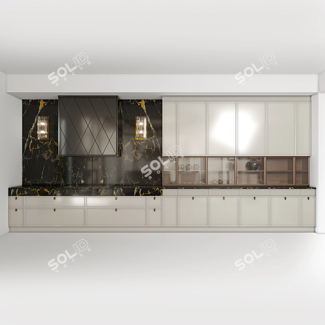 CASTAGNA DECO: Elegant Italian Kitchen 3D model image 3