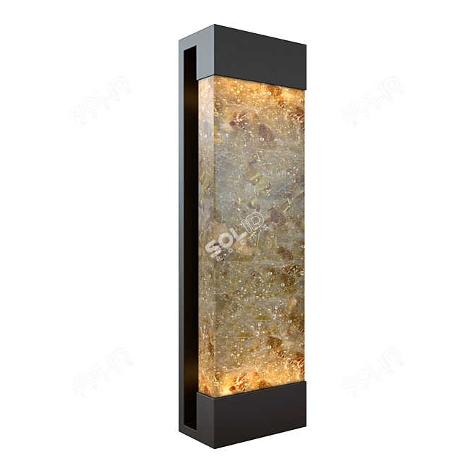 Elegant Crystal Bakehouse Wall Sconce 3D model image 1