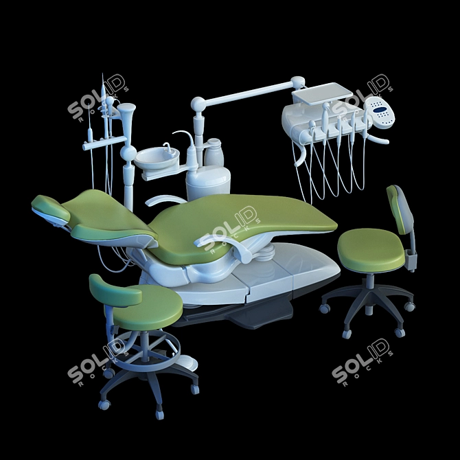 A-Dec 500: Premium Dental Chair 3D model image 1