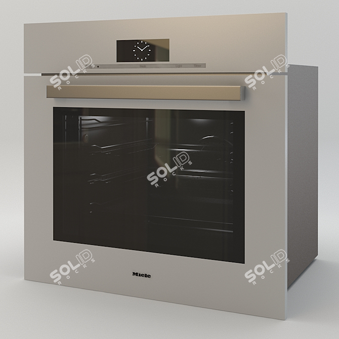 Elegant Miele 6880 PureLine 3D model image 1
