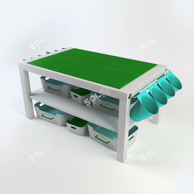 DIY Lego Table - Ikea Lack: Transform Your Space! 3D model image 1