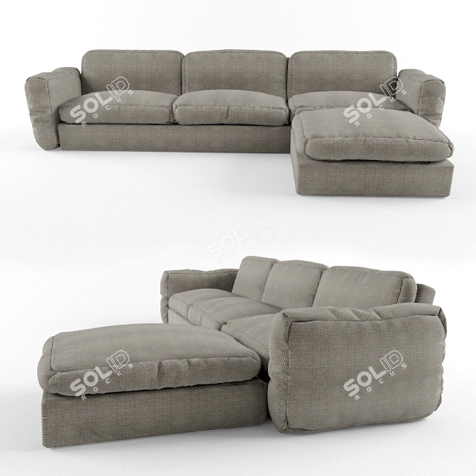 Comfort Plus Sofa 3D model image 1