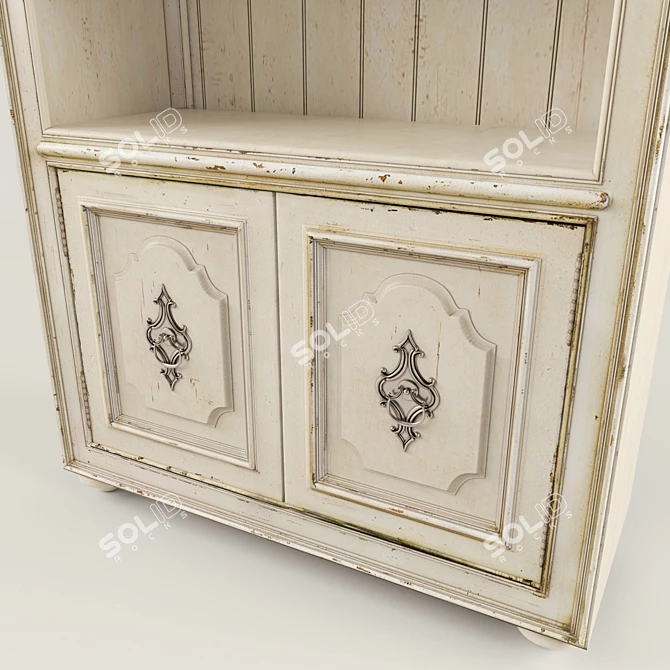 Elegant Auberose Bunching Bookcase 3D model image 3