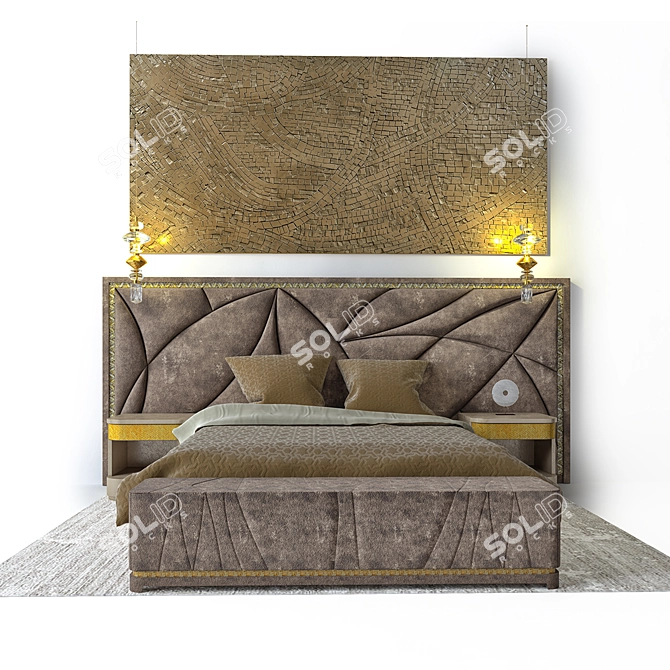 Sicis Casanova Bed Set 3D model image 3