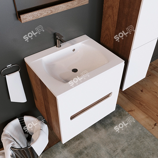 Modern Bathroom Furniture by RAVAK 3D model image 2