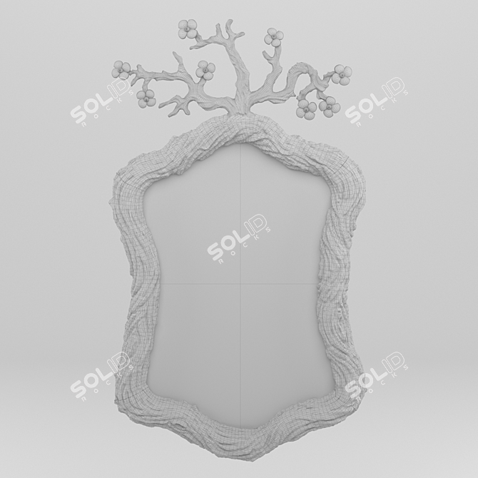 Wisteria Mirror: Exquisite Reflection 3D model image 3