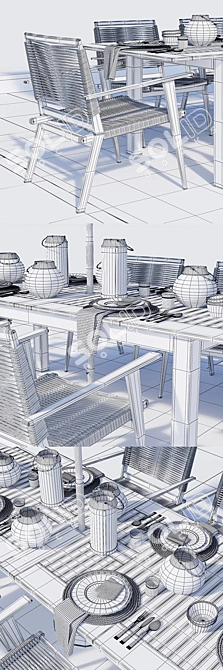 Palmer Rope Outdoor Furniture 3D model image 3