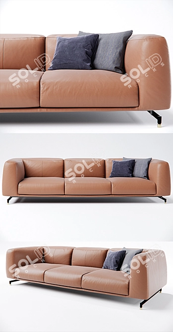 Luxurious DitreItalia St. Germain Sofa 3D model image 2