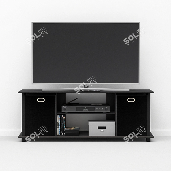 Modern Black Econ Coffee Table 3D model image 1